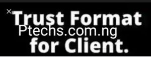 Trust Format For Client